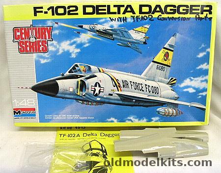 Monogram 1/48 F-102 w/TF-102 Resin Conversion, 5827 plastic model kit